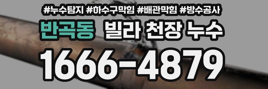 반곡동 빌라 천장 누수