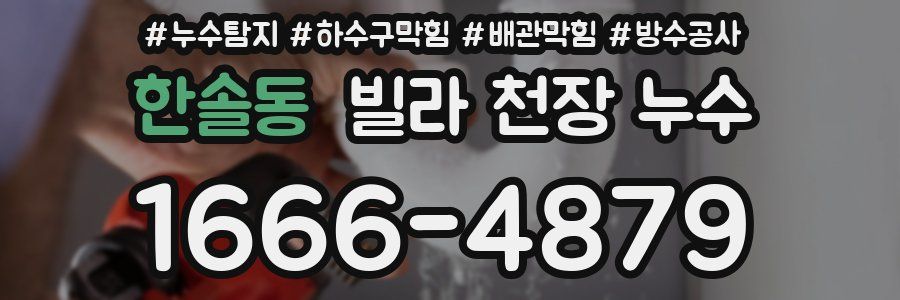 한솔동 빌라 천장 누수