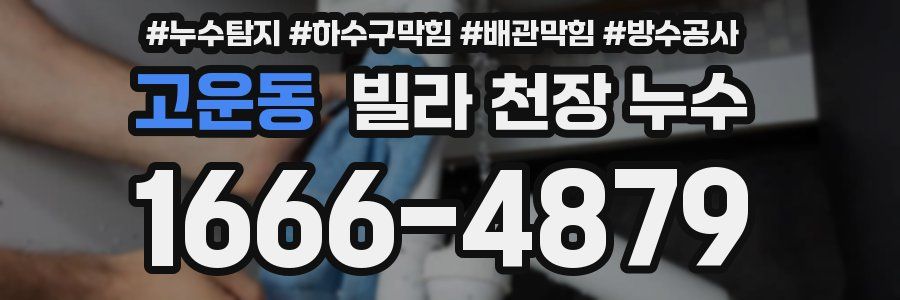 고운동 빌라 천장 누수