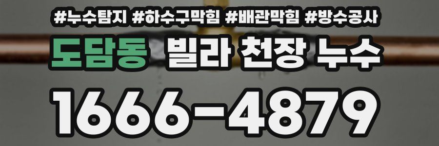 도담동 빌라 천장 누수