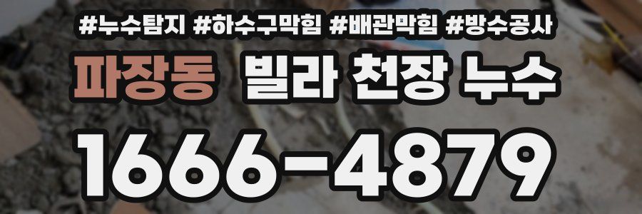 파장동 빌라 천장 누수