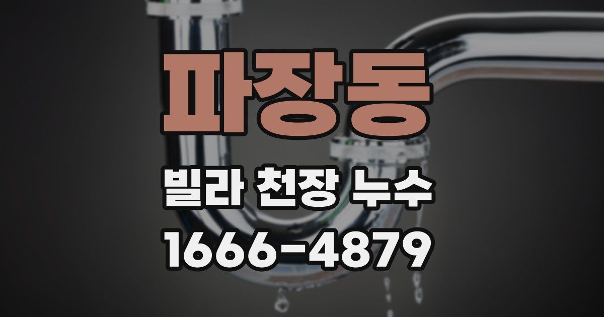 파장동 빌라 천장 누수