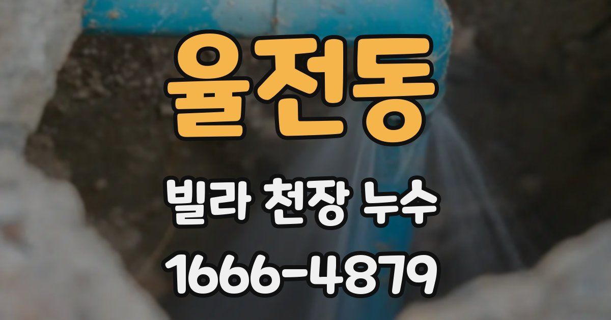 율전동 빌라 천장 누수