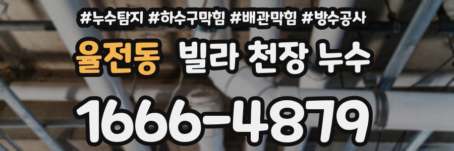율전동 빌라 천장 누수