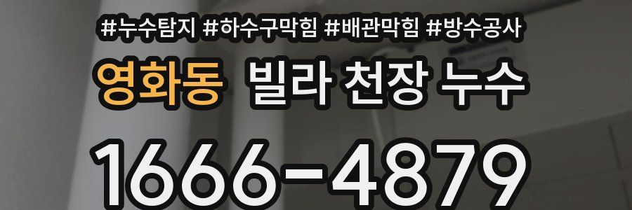 영화동 빌라 천장 누수