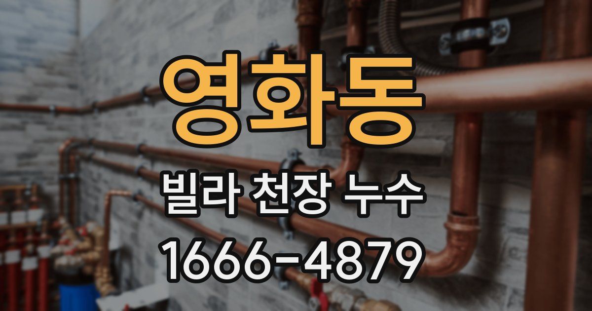 영화동 빌라 천장 누수