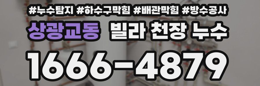 상광교동 빌라 천장 누수