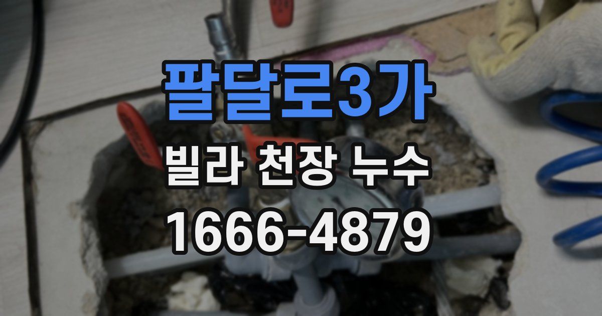 팔달로3가 빌라 천장 누수