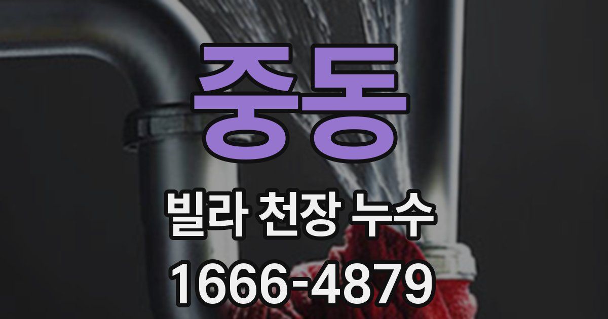 중동 빌라 천장 누수