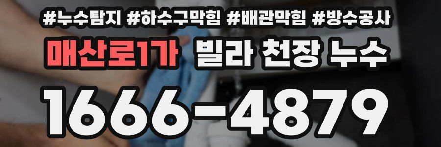 매산로1가 빌라 천장 누수