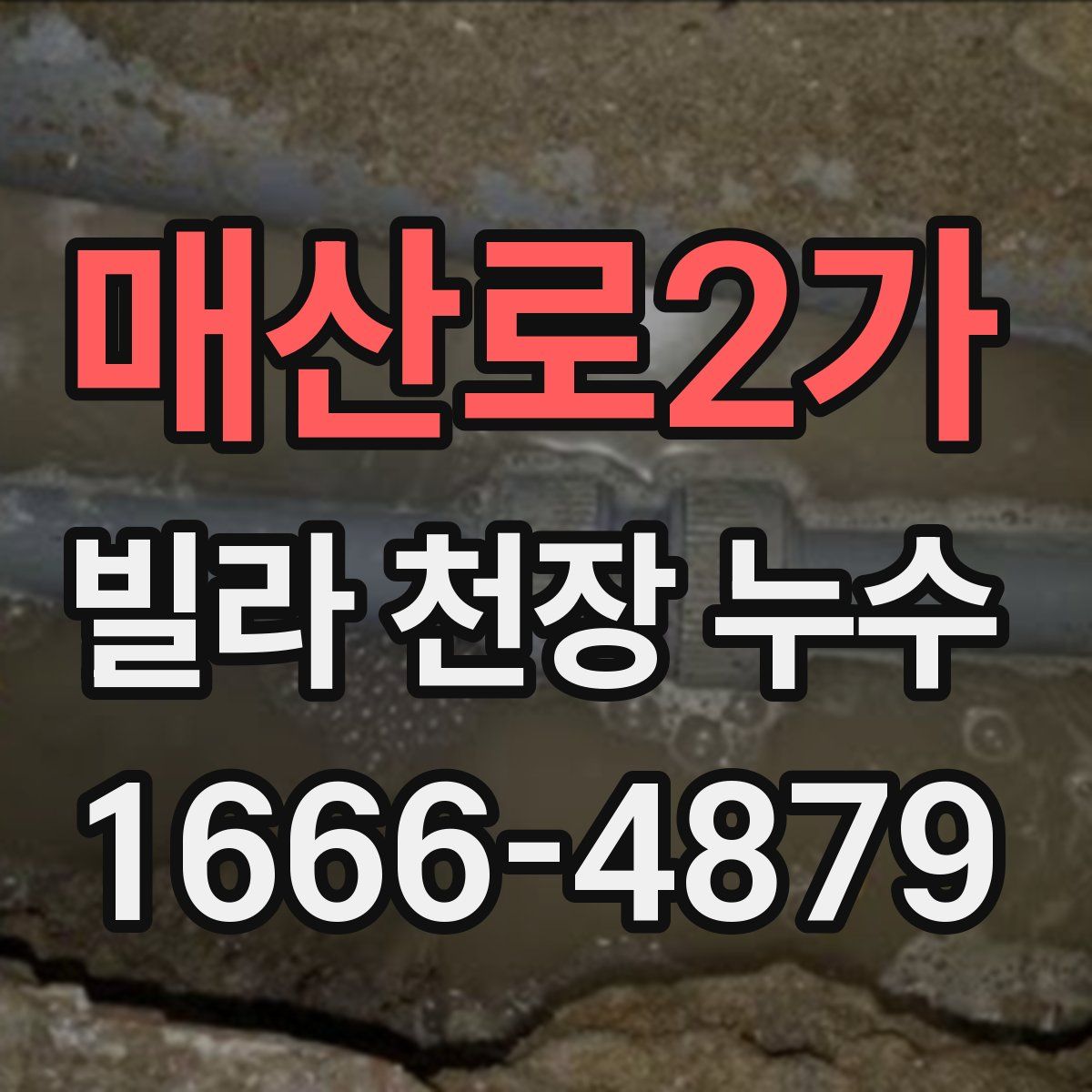 매산로2가 빌라 천장 누수