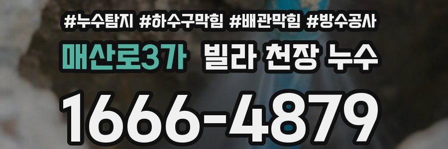 매산로3가 빌라 천장 누수