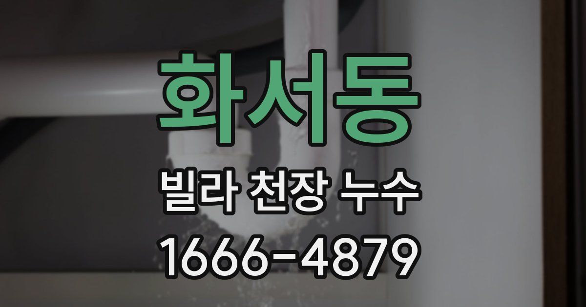 화서동 빌라 천장 누수