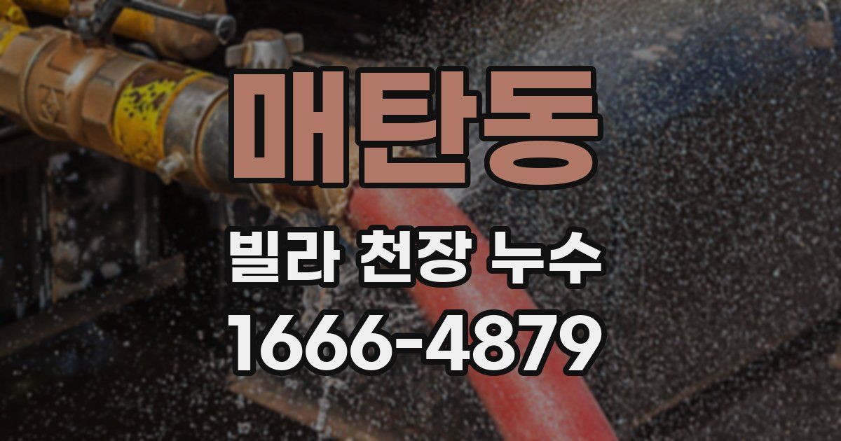 매탄동 빌라 천장 누수