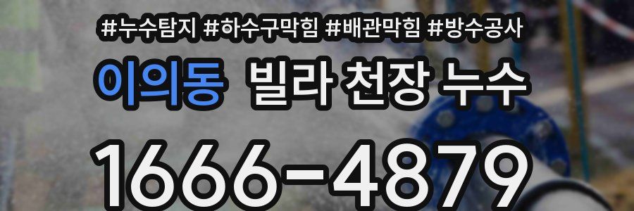 이의동 빌라 천장 누수