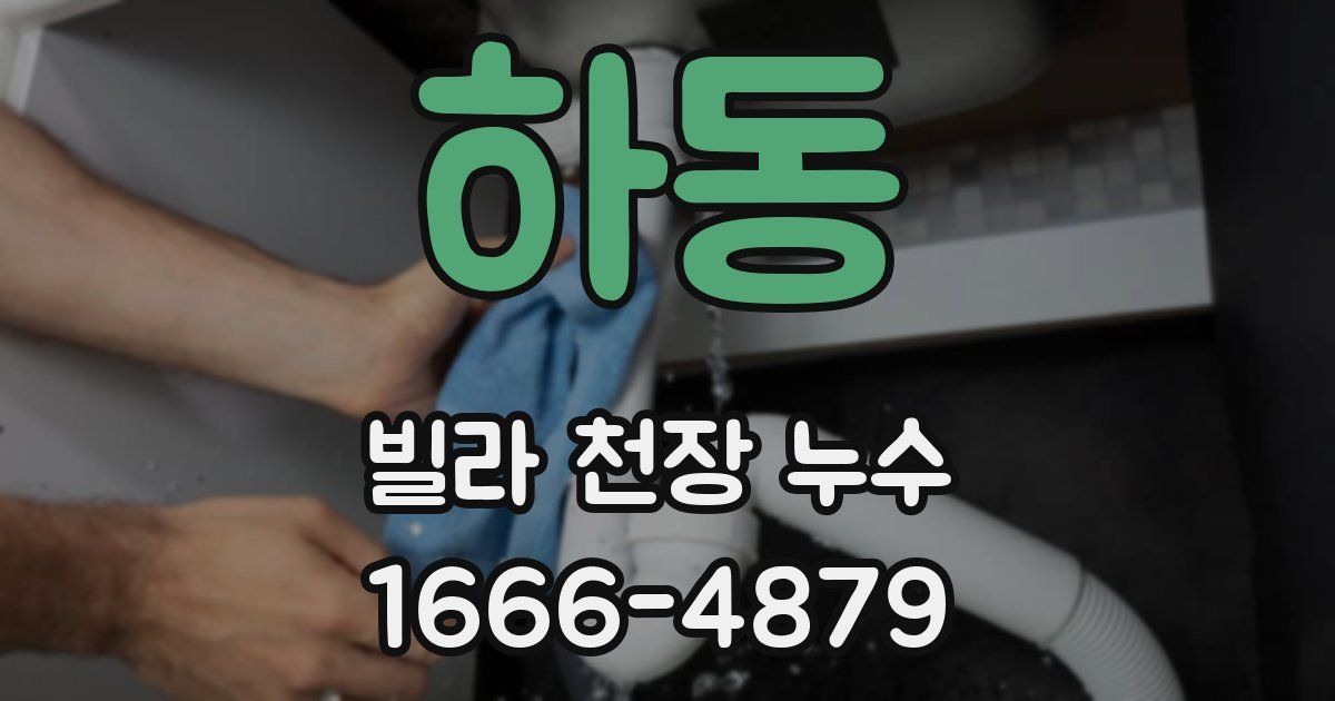 하동 빌라 천장 누수