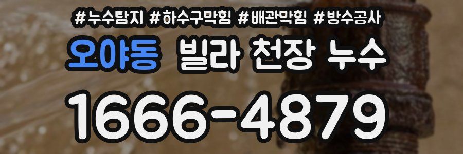 오야동 빌라 천장 누수