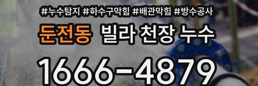 둔전동 빌라 천장 누수