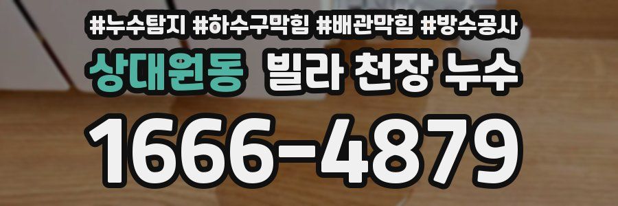 상대원동 빌라 천장 누수