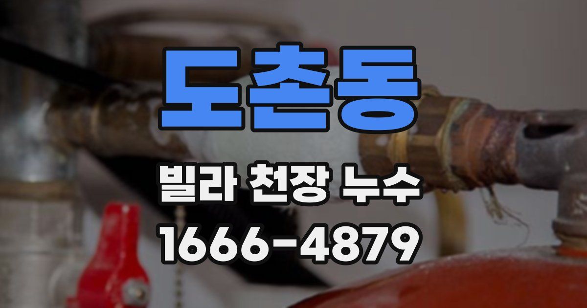 도촌동 빌라 천장 누수