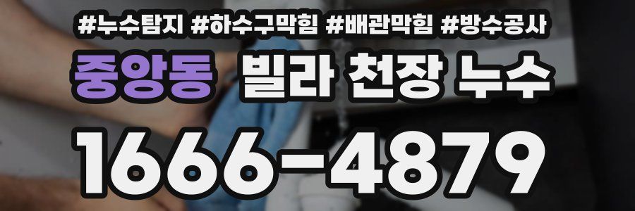 중앙동 빌라 천장 누수
