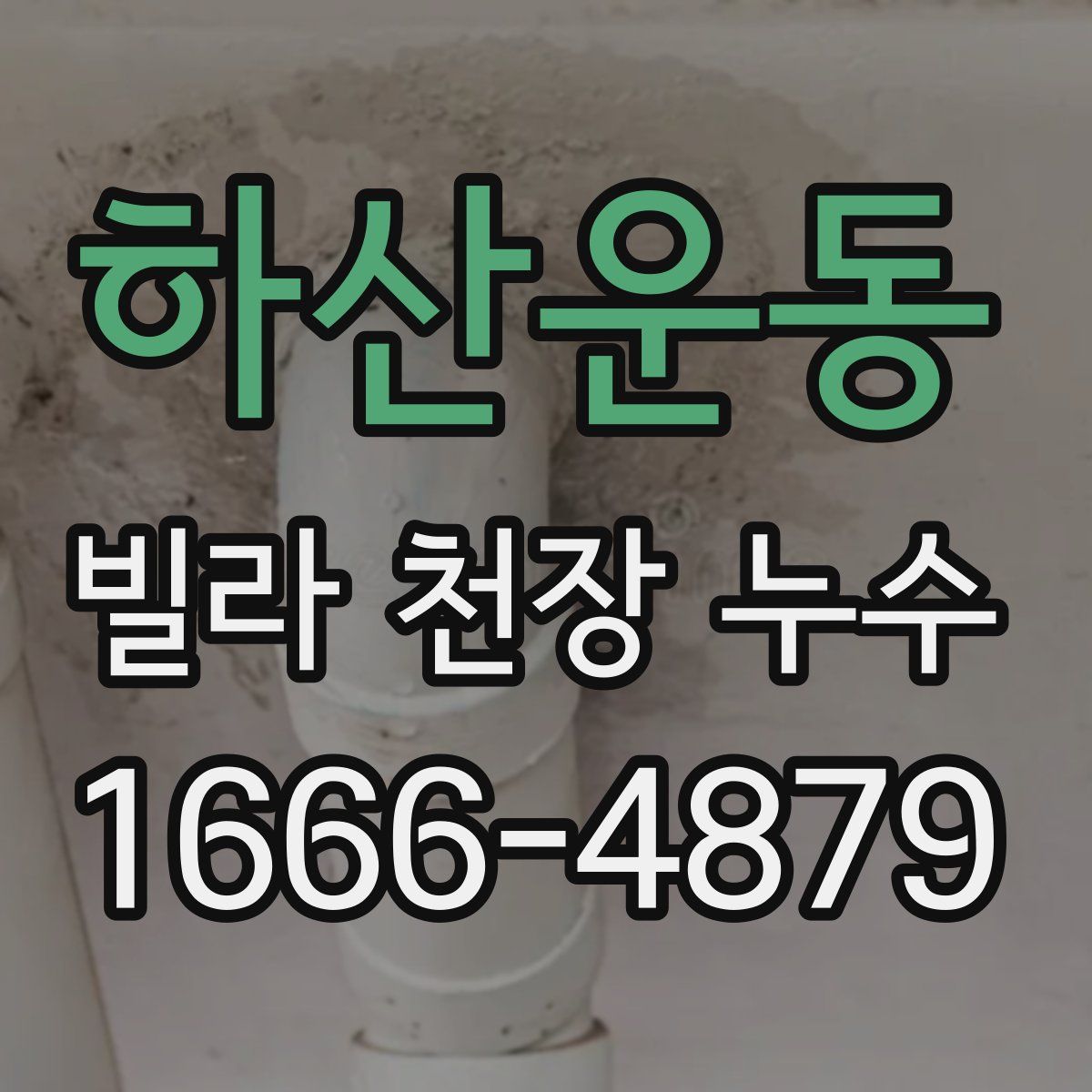 하산운동 빌라 천장 누수
