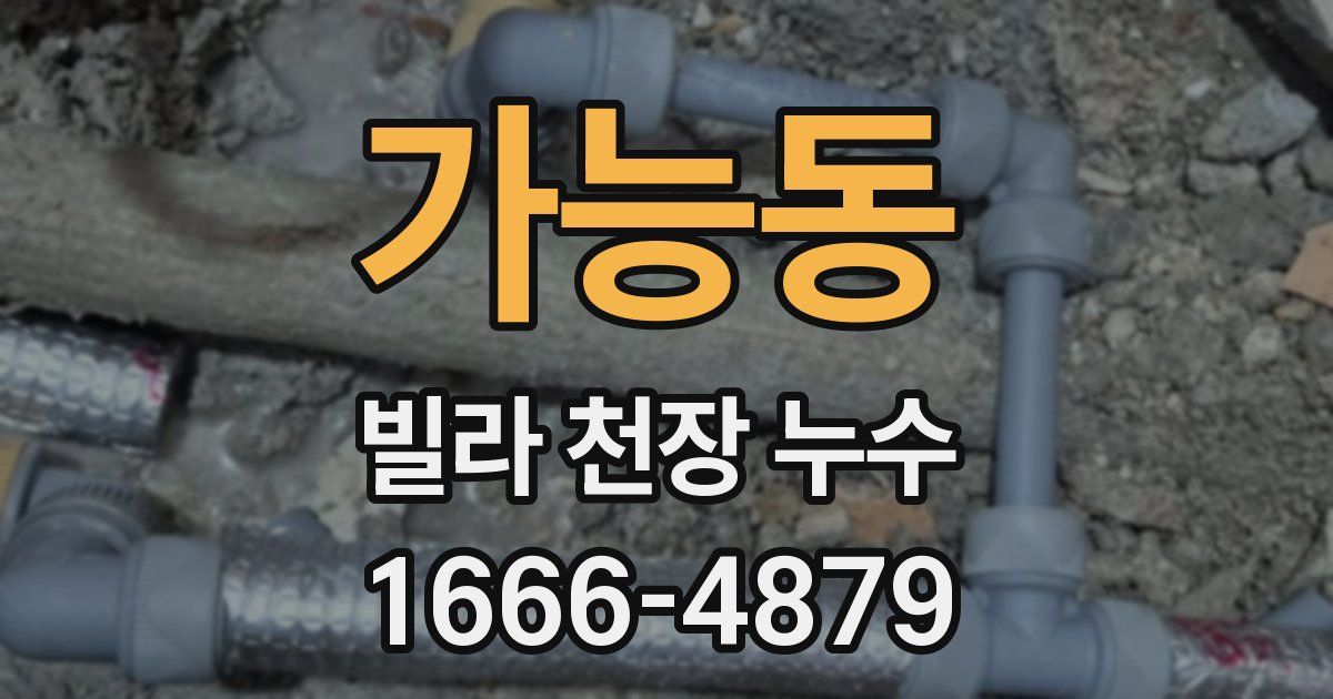 가능동 빌라 천장 누수