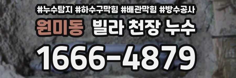 원미동 빌라 천장 누수