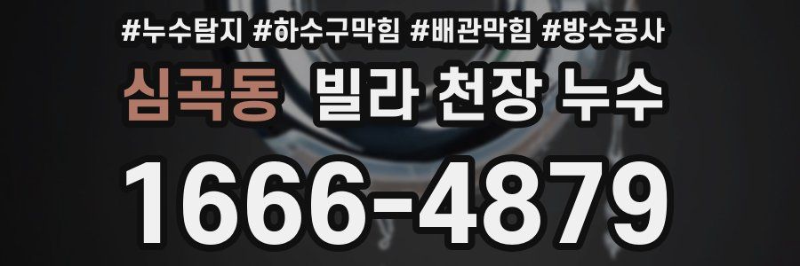 심곡동 빌라 천장 누수