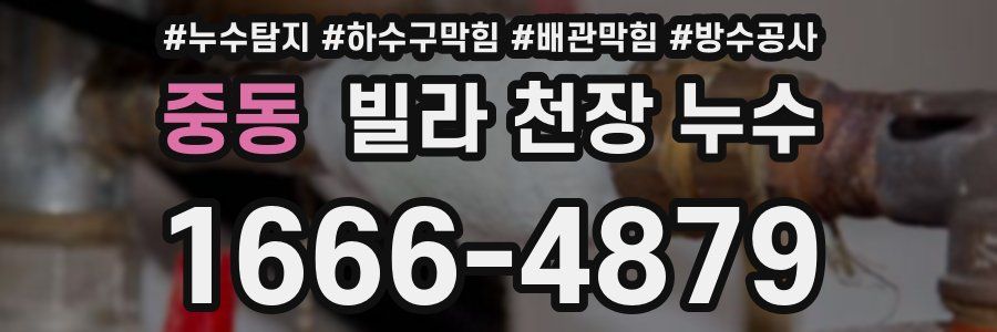 중동 빌라 천장 누수