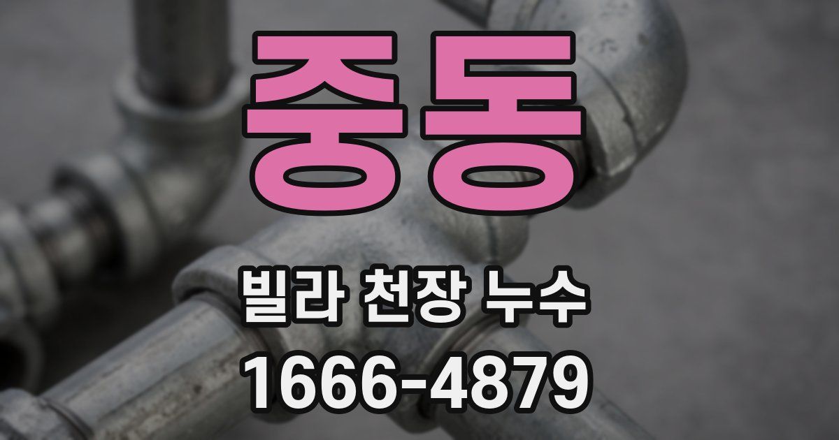 중동 빌라 천장 누수