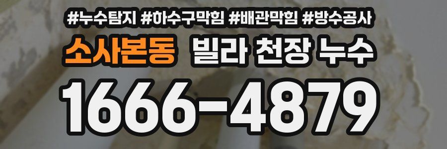 소사본동 빌라 천장 누수