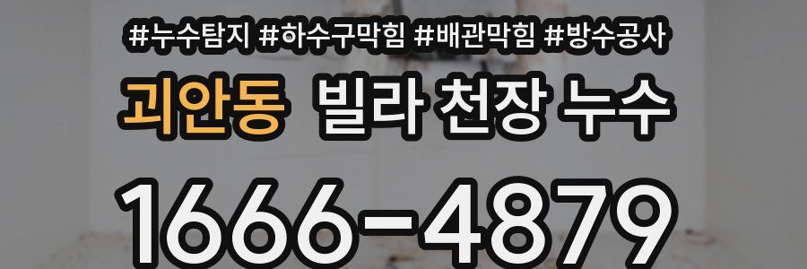 괴안동 빌라 천장 누수