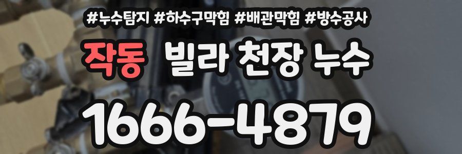 작동 빌라 천장 누수