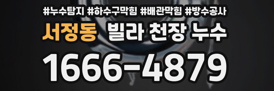 서정동 빌라 천장 누수