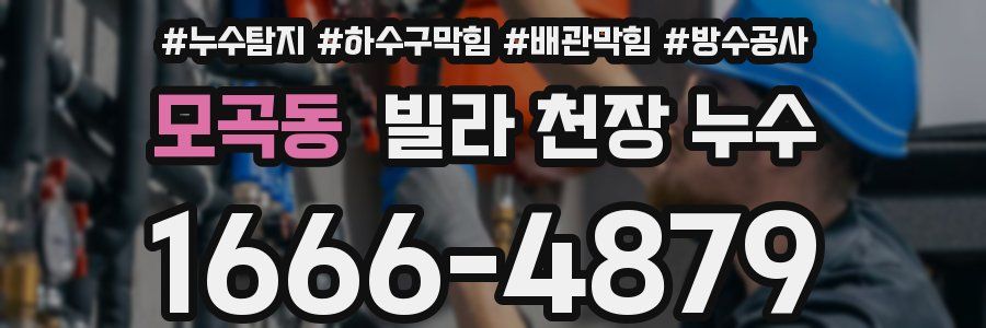 모곡동 빌라 천장 누수