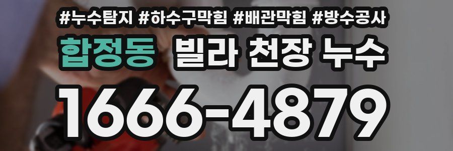 합정동 빌라 천장 누수