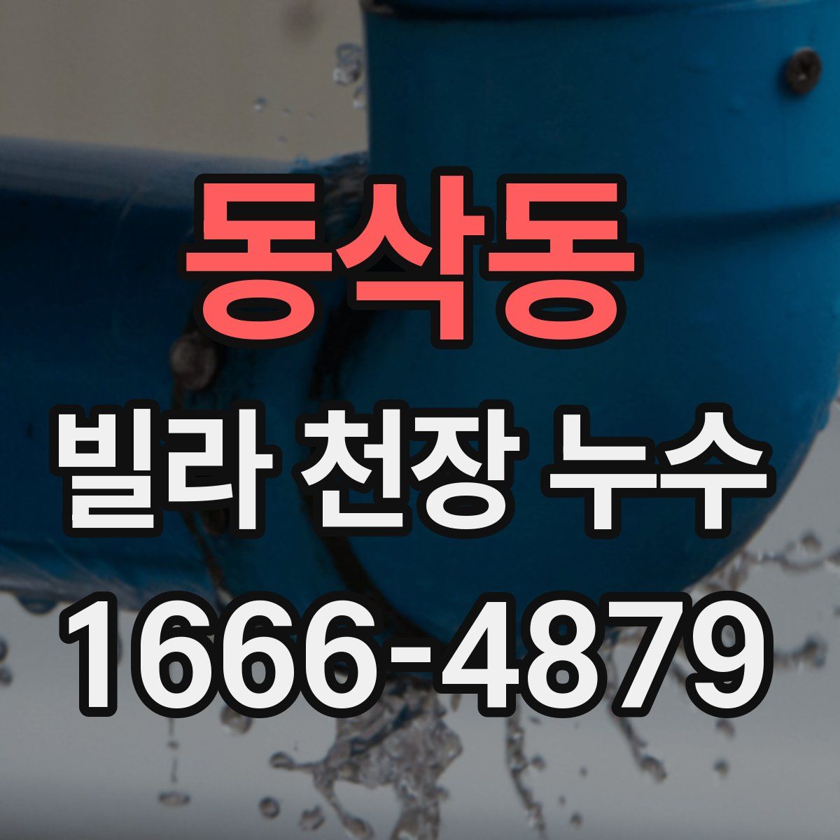 동삭동 빌라 천장 누수