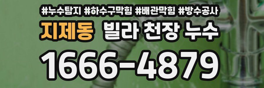 지제동 빌라 천장 누수