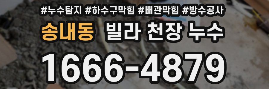 송내동 빌라 천장 누수