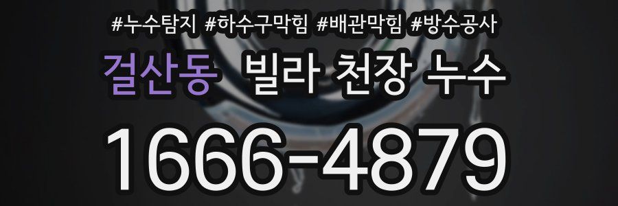 걸산동 빌라 천장 누수