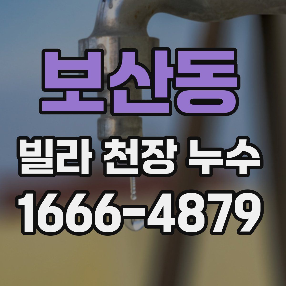 보산동 빌라 천장 누수