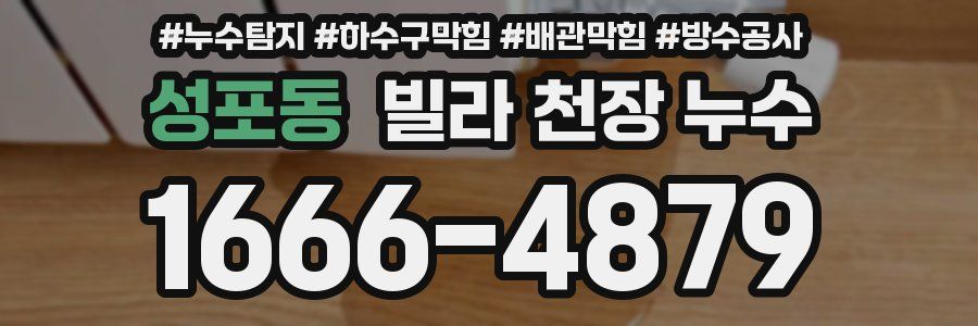 성포동 빌라 천장 누수