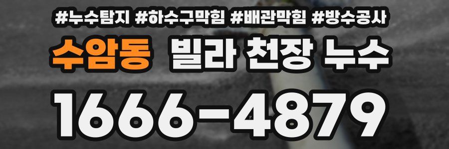 수암동 빌라 천장 누수