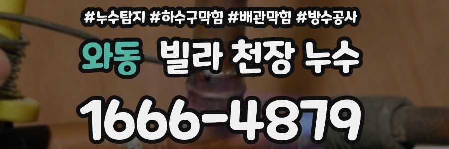 와동 빌라 천장 누수