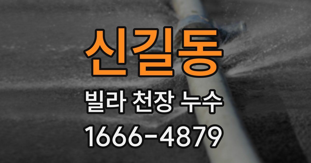 신길동 빌라 천장 누수