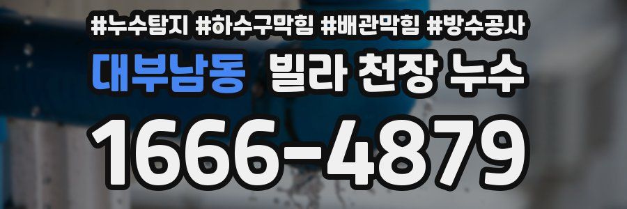 대부남동 빌라 천장 누수