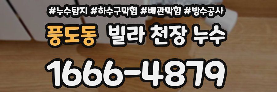 풍도동 빌라 천장 누수