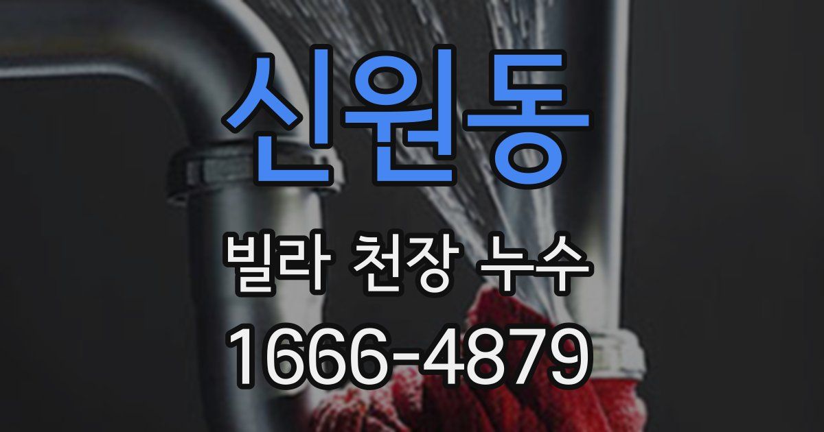 신원동 빌라 천장 누수
