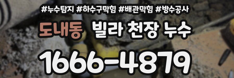 도내동 빌라 천장 누수